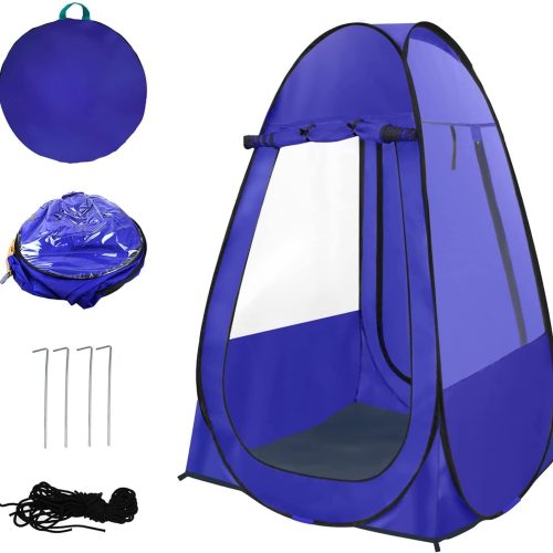 Pop Up Tent, Clear Outdoor Tents Sports Fishing, Rainproof and Windproof Beach Camping, Lightweight and Sturdy, Easy Set Up, UPF 50+ Portable Folding 39″ x 64″