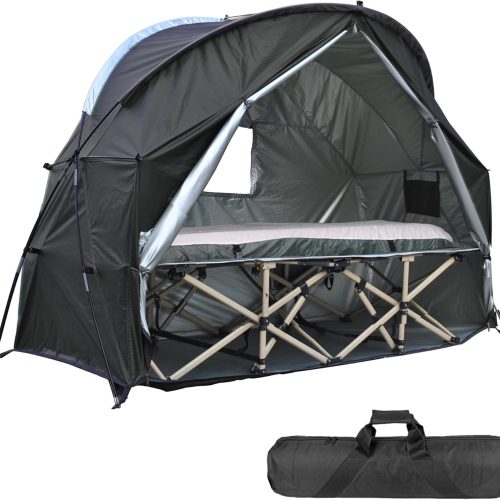 Ultimate Comfort Cot Tent – Portable, Easy Setup, and Versatile for Solo Campers and Outdoor Relaxation, Without Bed